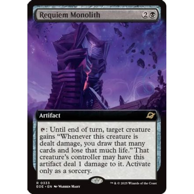 Requiem Monolith (Extended Art)  [Foil]  (EOE-333) – [Edge of Eternities] Near Mint