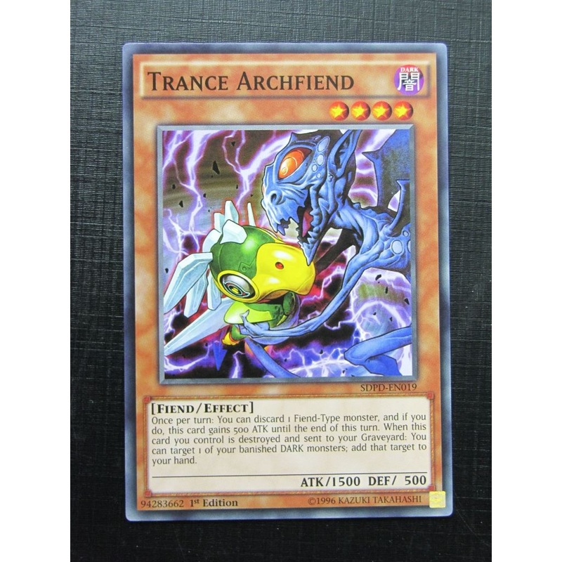 Yugioh Cards: TRANCE ARCHFIEND SDPD # B4